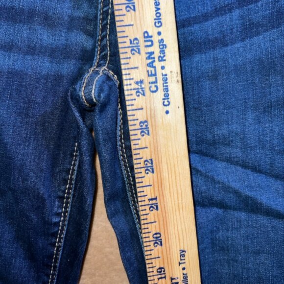 Jordache Super Skinny Girls 12 Slim Stretch Dark Wash Blue Jeans Denim (Q) - Picture 4 of 9